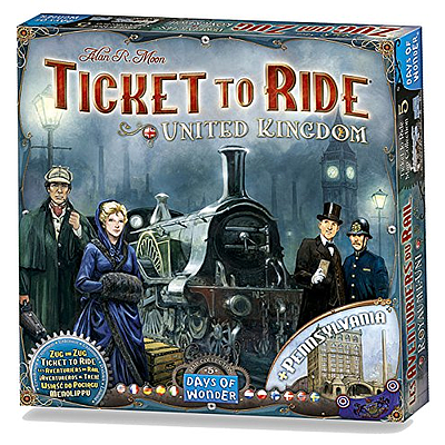 TICKET TO RIDE: UNITED KINGDOM MAP COL 5 (铁路环游：英国篇 英文版)
