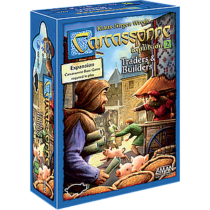 CARCASSONNE EXP 2: TRADERS & BUILDERS EN (卡卡颂 2号扩展：商人与建筑师 英文版)