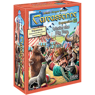 CARCASSONNE EXP 10: UNDER THE BIG TOP EN (卡卡颂 10号扩展：大马戏团 英文版)