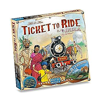TICKET TO RIDE MAP COLLECTION: VOLUME 2 INDIA & SWITZERLAND EN (铁路环游地图集：第二卷 印度与瑞士 英文版)