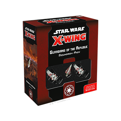 STAR WARS X-WING 2ND EDITION WAVE 3: GUARDIANS OF THE REPUBLIC SQUADRON PACK EN (星球大战X翼战机第二版第3波：共和国守护者中队补充包 英文版)
