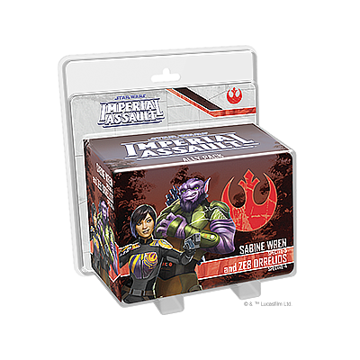 STAR WARS IMPERIAL ASSAULT: SABINE WREN AND ZEB ORRELIOS ALLY PACK EN (星球大战 帝国突击：莎宾·雷恩和泽布·奥雷利奥斯盟友补充包 英文版)