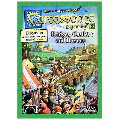 CARCASSONNE EXP 8: BRIDGES, CASTLES AND BAZAARS EN (卡卡颂 8扩：桥梁、城堡和集市 英文版)