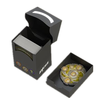 KEYFORGE GEMINI DECK BOX BLACK (熔钥秘境双层牌盒 黑)