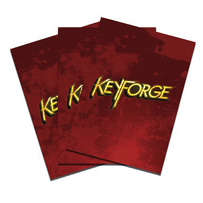 KEYFORGE LOGO SLEEVES PACK OF 40 RED