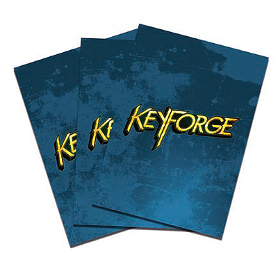 KEYFORGE LOGO SLEEVES PACK OF 40 BLUE (熔钥秘境标志牌套 40张装 蓝)