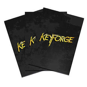 KEYFORGE LOGO SLEEVES PACK OF 40 BLACK (熔钥秘境标志牌套 40张装 黑)