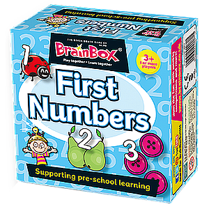 BRAINBOX FIRST NUMBERS SQUARE BOX EN (大脑瓜：学前教育数字 英文版)