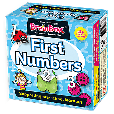 BRAINBOX FIRST NUMBERS SQUARE BOX EN
