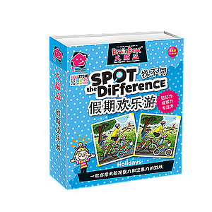 BRAINBOX SPOT THE DIFFERENCE HOLIDAYS BOOK BOX