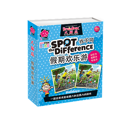 BRAINBOX SPOT THE DIFFERENCE HOLIDAYS BOOK BOX