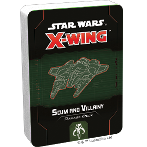 STAR WARS X-WING 2ND EDITION: SCUM AND VILLAINY DAMAGE DECK EN (星球大战X翼战机第二版：恶棍伤害牌库 英文版)