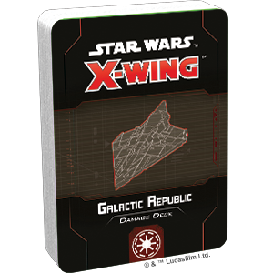 STAR WARS X-WING 2ND EDITION: GALACTIC REPUBLIC DAMAGE DECK EN (星球大战X翼战机第二版：银河共和国伤害牌库 英文版)
