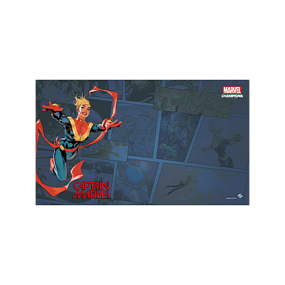 MARVEL CHAMPIONS CAPTAIN MARVEL GAME MAT