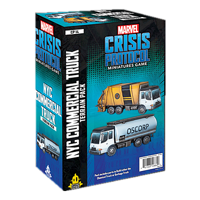 MARVEL CRISIS PROTOCOL: GARBAGE TRUCK/CHEM TRUCK TERRAIN EXPANSION EN (漫威危机协议：垃圾清运车地形扩展 英文版)