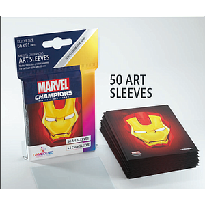 MARVEL ART SLEEVES IRONMAN SHEET 66 X 92 MM (漫威钢铁侠牌套 66 X 92 MM 50彩色+1透明张装)