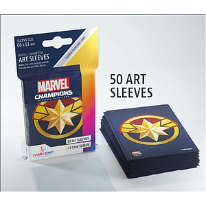 MARVEL ART SLEEVES C-MARVEL SHEET 66 X 92 MM (漫威惊奇队长牌套 66 X 92 MM 50彩色+1透明张装)
