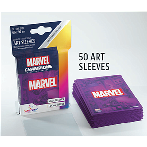 MARVEL ART SLEEVES MARVEL PURPLE 66 X 92 MM (漫威紫色牌套 66 X 92 MM 50彩色+1透明张装)
