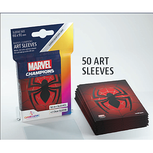 MARVEL ART SLEEVES SPIDER-MAN SHEET 66 X 92 MM (漫威蜘蛛侠牌套 66 X 92 MM 50彩色+1透明张装)