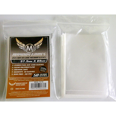 MAYDAY GAMES SLEEVES 57.5X89MM (7044)