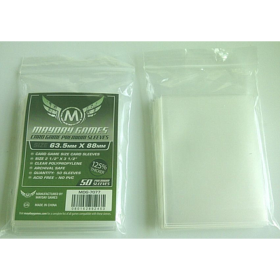 MAYDAY GAMES SLEEVES 63.5X88MM (牌套-63.5X88MM厚-7077)